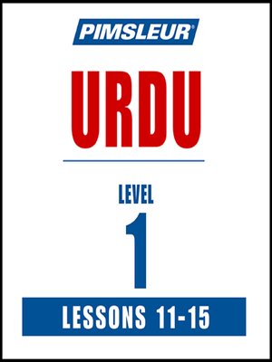 cover image of Pimsleur Urdu Level 1 Lessons 11-15